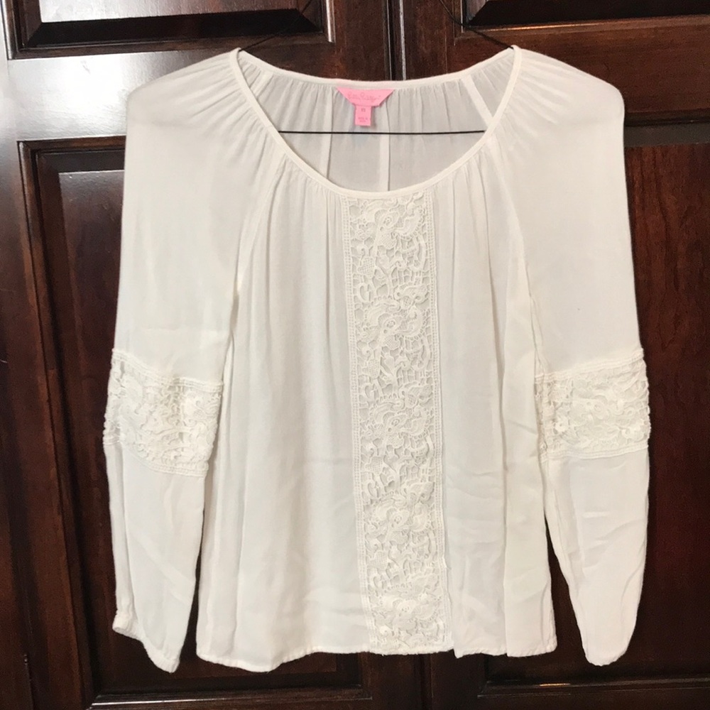 Lily Pulitzer white blouse